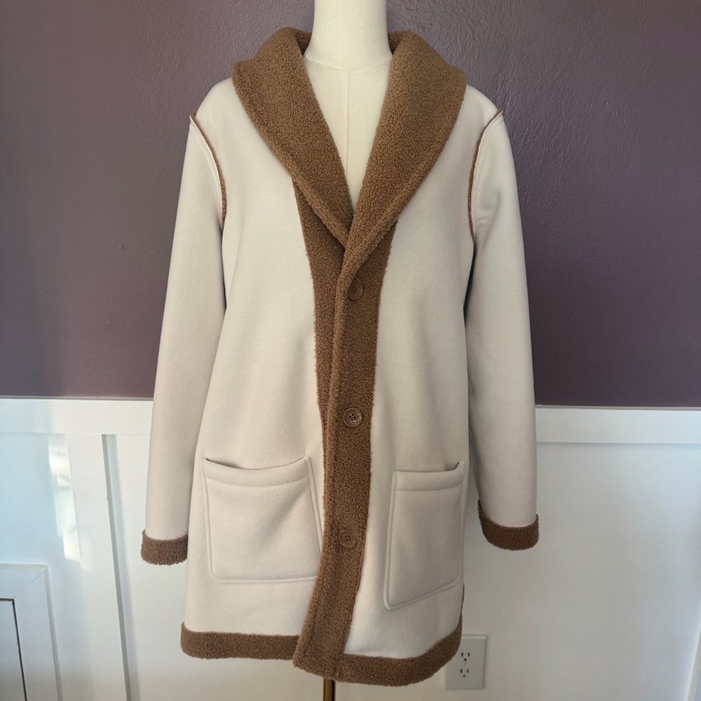 Reversable Susan Graver Teddy Coat - Picture 3 of 13